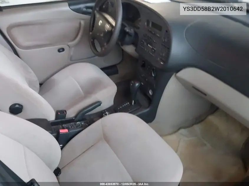 YS3DD58B2W2010642 1998 Saab 900 S