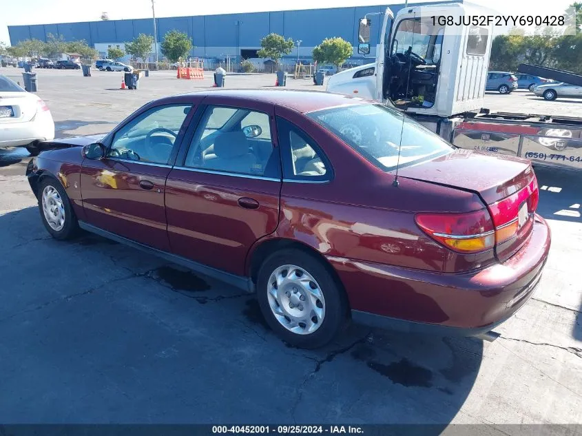 1G8JU52F2YY690428 2000 Saturn Ls1