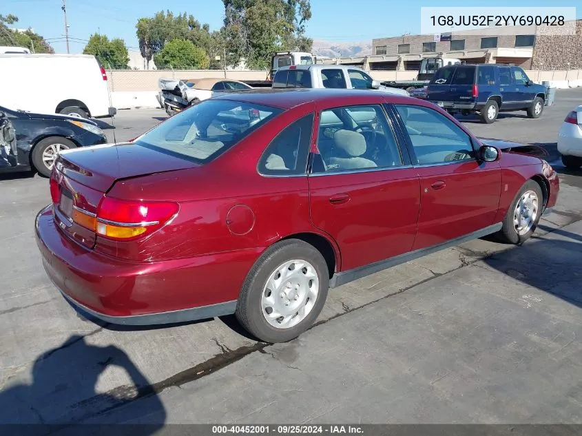 1G8JU52F2YY690428 2000 Saturn Ls1