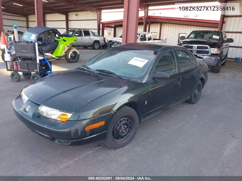 2001 Saturn Sl2 VIN: 1G8ZK527X1Z358416 Lot: 40252081