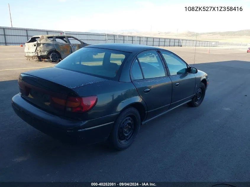 2001 Saturn Sl2 VIN: 1G8ZK527X1Z358416 Lot: 40252081