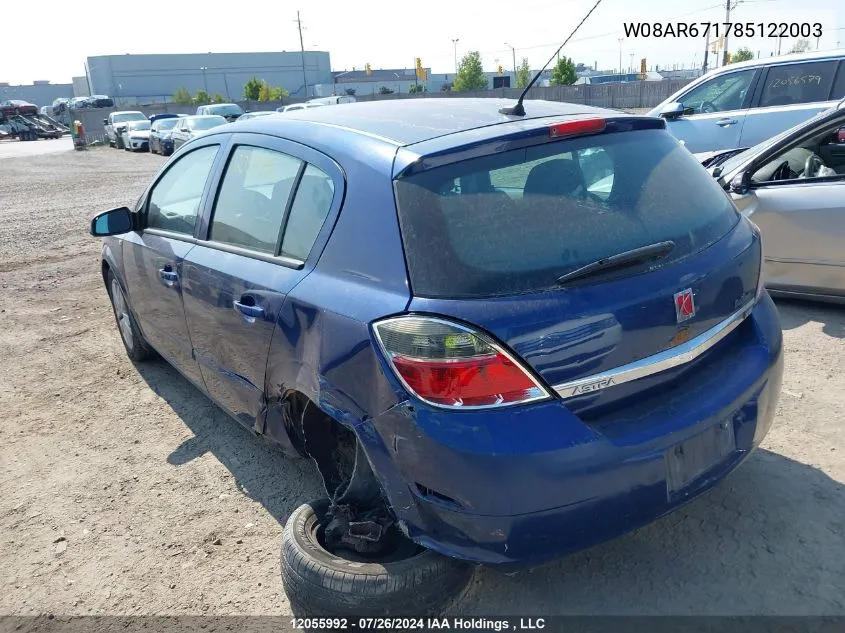 W08AR671785122003 2008 Saturn Astra