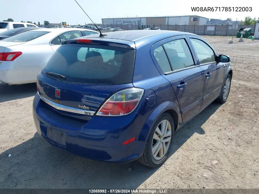 W08AR671785122003 2008 Saturn Astra