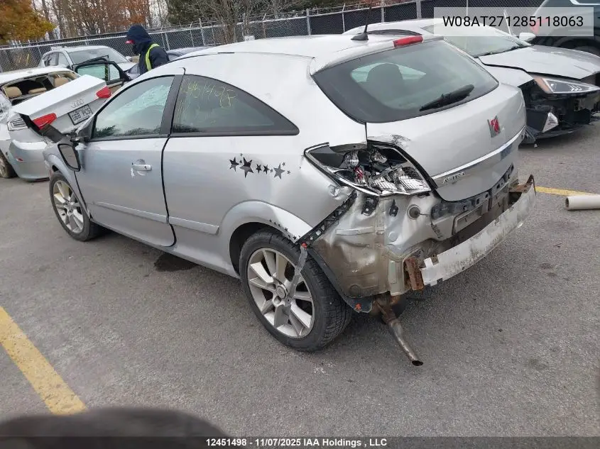W08AT271285118063 2008 Saturn Astra Xr