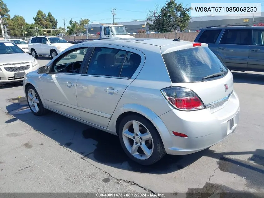 2008 Saturn Astra Xr VIN: W08AT671085063250 Lot: 40091473