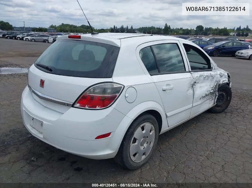 W08AR671385122614 2008 Saturn Astra Xe