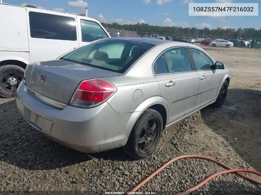 1G8ZS57N47F216032 2007 Saturn Aura Xe