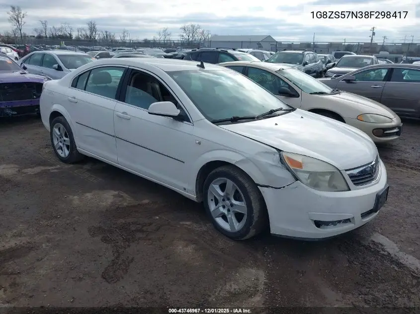 1G8ZS57N38F298417 2008 Saturn Aura Xe