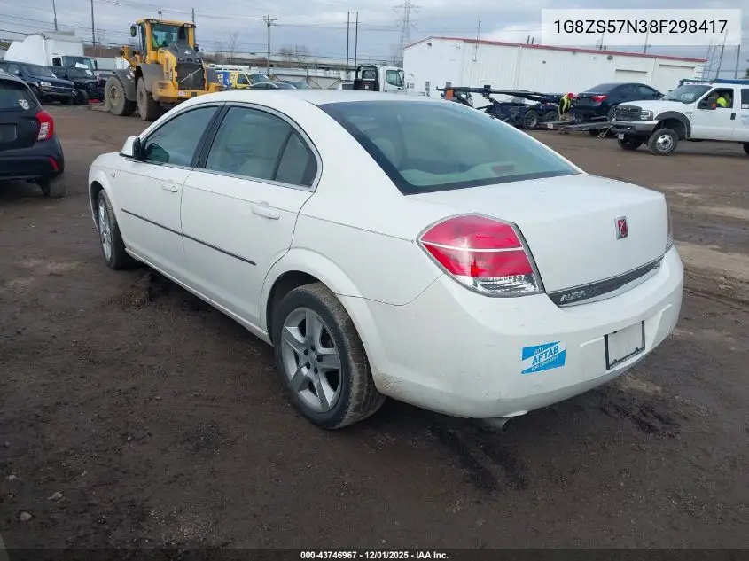1G8ZS57N38F298417 2008 Saturn Aura Xe