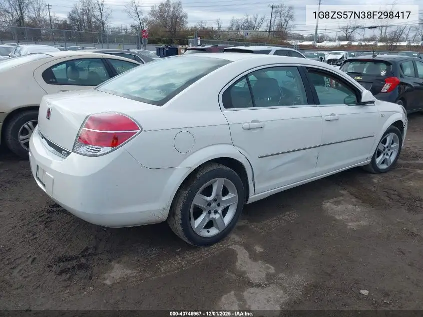 1G8ZS57N38F298417 2008 Saturn Aura Xe