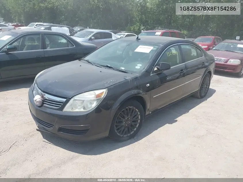 2008 Saturn Aura Xe VIN: 1G8ZS57BX8F154286 Lot: 45245910