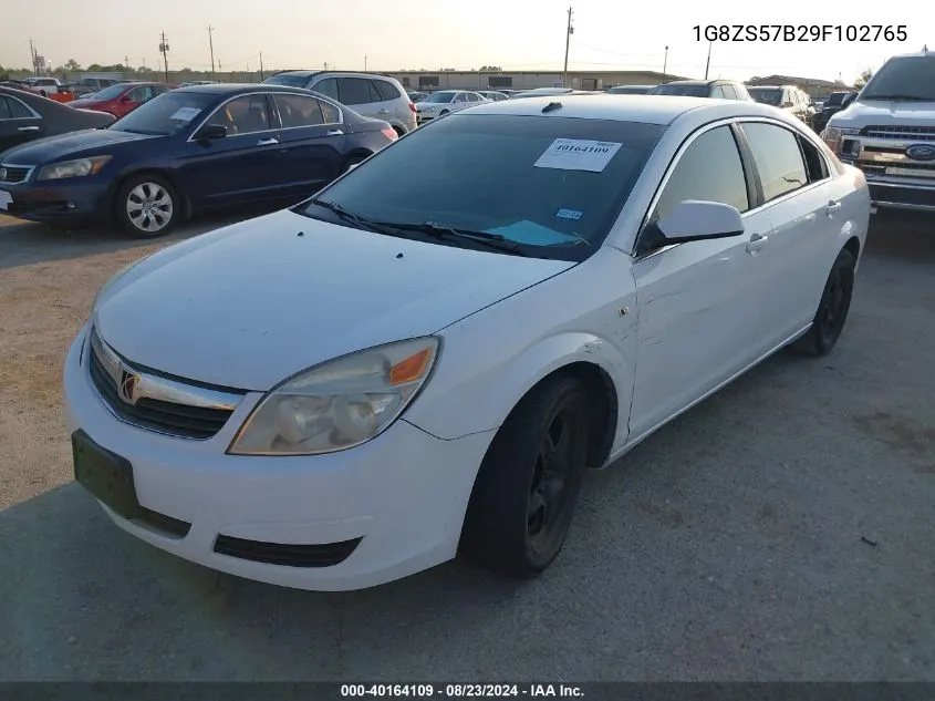 2009 Saturn Aura Xe VIN: 1G8ZS57B29F102765 Lot: 40164109