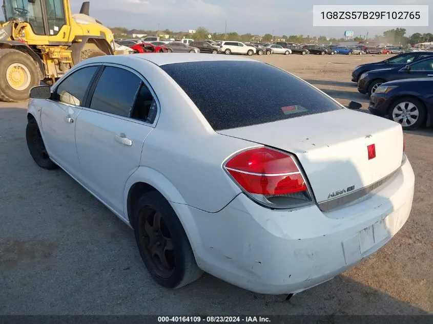 2009 Saturn Aura Xe VIN: 1G8ZS57B29F102765 Lot: 40164109