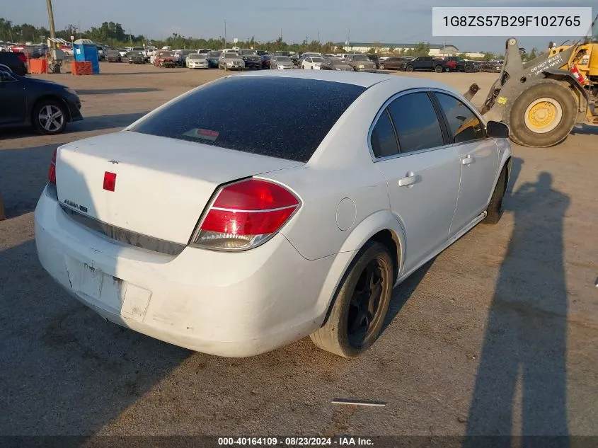 2009 Saturn Aura Xe VIN: 1G8ZS57B29F102765 Lot: 40164109