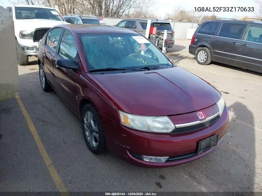 1G8AL52F33Z170633 2003 Saturn Ion 3
