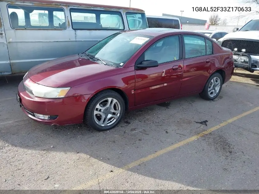 1G8AL52F33Z170633 2003 Saturn Ion 3