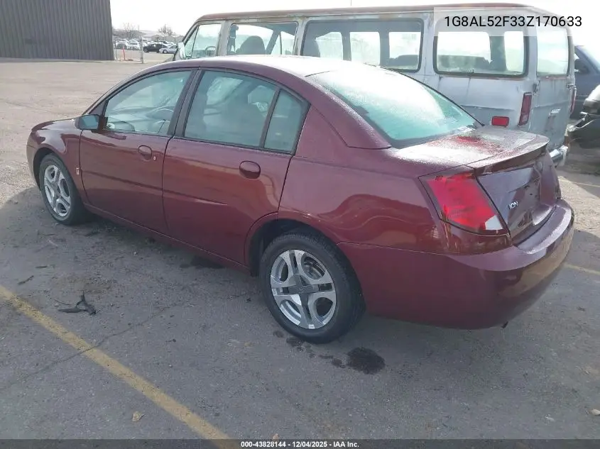 1G8AL52F33Z170633 2003 Saturn Ion 3