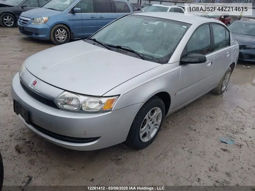 1G8AJ52F44Z214615 2004 Saturn Ion Level 2
