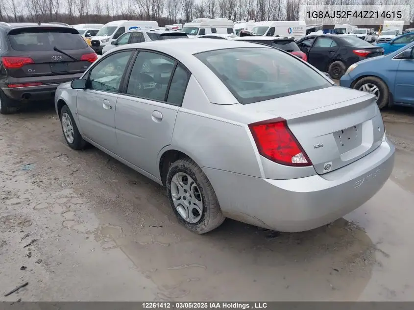 1G8AJ52F44Z214615 2004 Saturn Ion Level 2