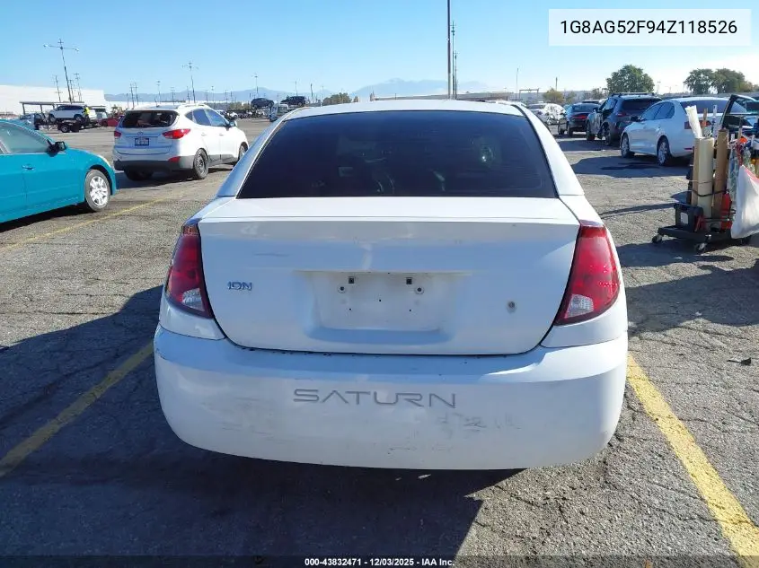1G8AG52F94Z118526 2004 Saturn Ion 1