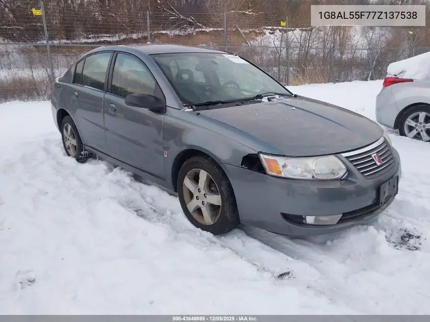 1G8AL55F77Z137538 2007 Saturn Ion 3