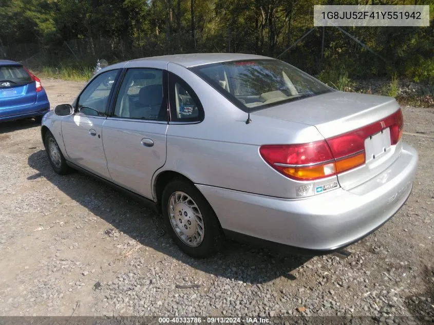 1G8JU52F41Y551942 2001 Saturn L200