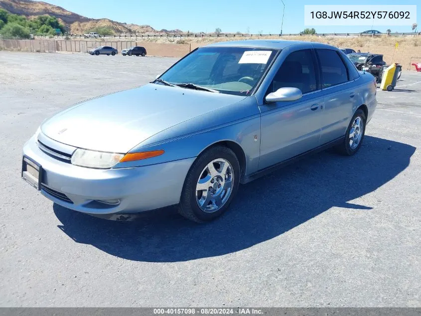 2002 Saturn L-Series L300 VIN: 1G8JW54R52Y576092 Lot: 40157098