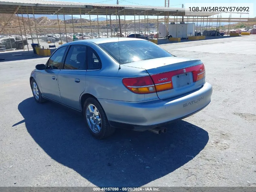 2002 Saturn L-Series L300 VIN: 1G8JW54R52Y576092 Lot: 40157098