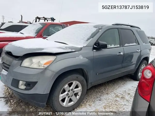 5GZER13787J153819 2007 Saturn Outlook Xe