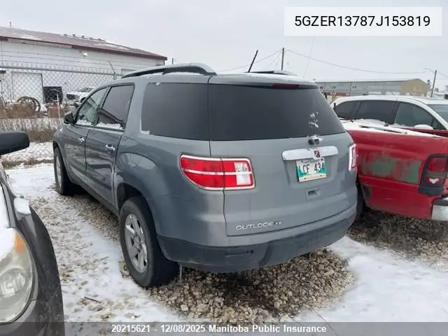 5GZER13787J153819 2007 Saturn Outlook Xe