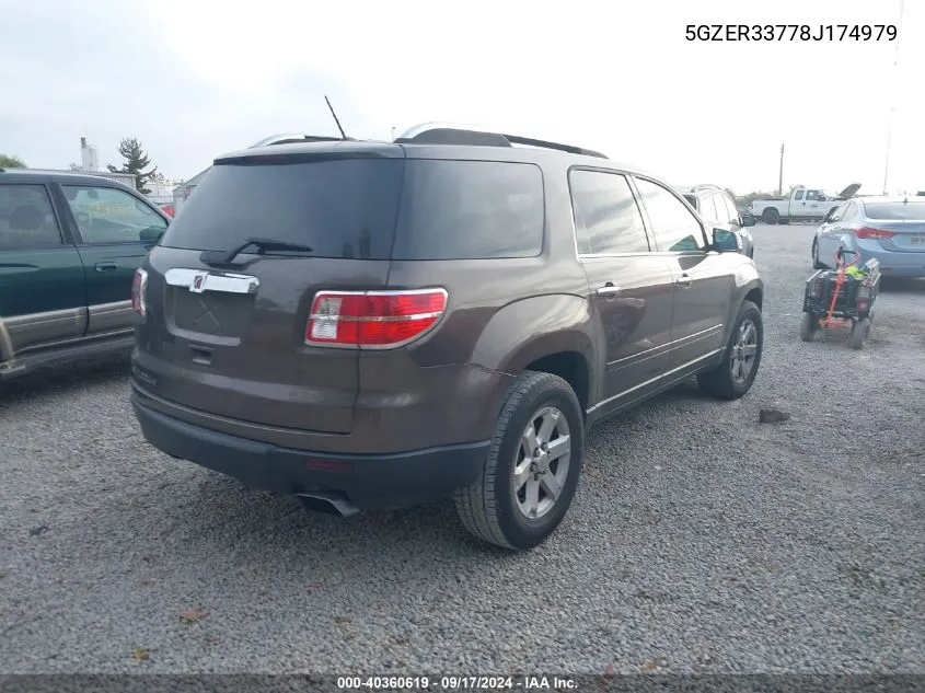 5GZER33778J174979 2008 Saturn Outlook Xr/Touring