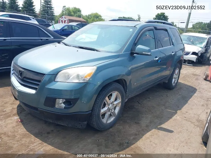 2009 Saturn Outlook Xr VIN: 5GZEV23D09J102552 Lot: 40100037