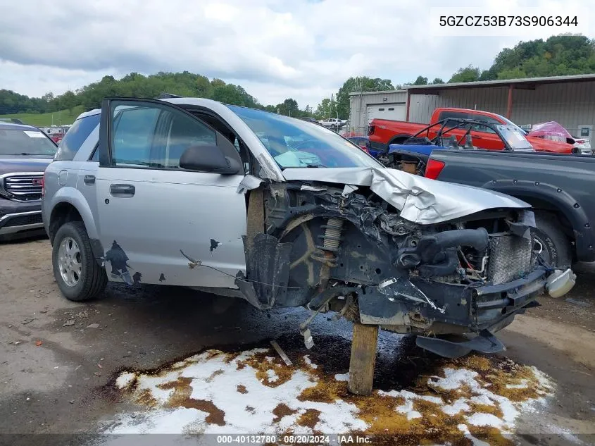 2003 Saturn Vue VIN: 5GZCZ53B73S906344 Lot: 40132780