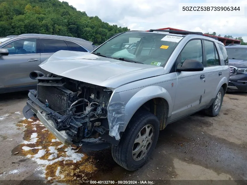 2003 Saturn Vue VIN: 5GZCZ53B73S906344 Lot: 40132780