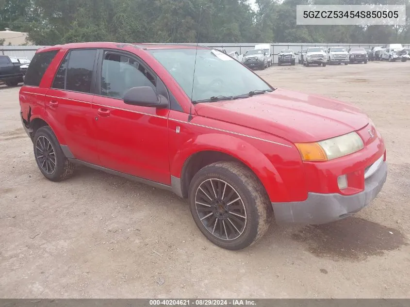 2004 Saturn Vue V6 VIN: 5GZCZ53454S850505 Lot: 40204621