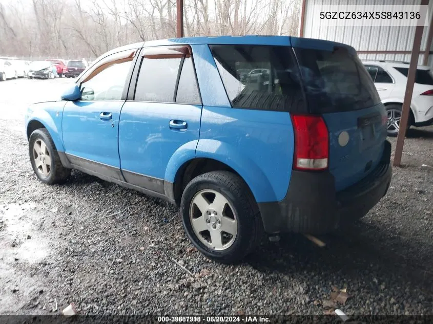 5GZCZ634X5S843136 2005 Saturn Vue V6