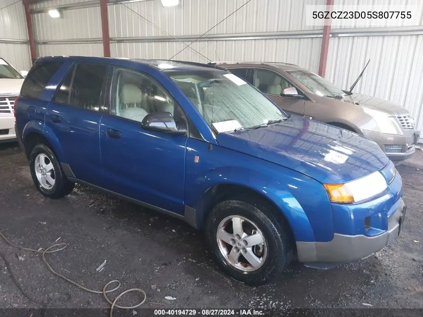 2005 Saturn Vue 4 Cyl VIN: 5GZCZ23D05S807755 Lot: 40194729