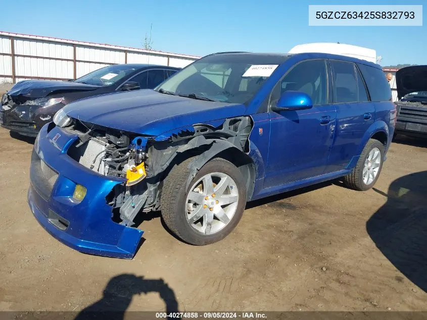 2005 Saturn Vue VIN: 5GZCZ63425S832793 Lot: 40274858