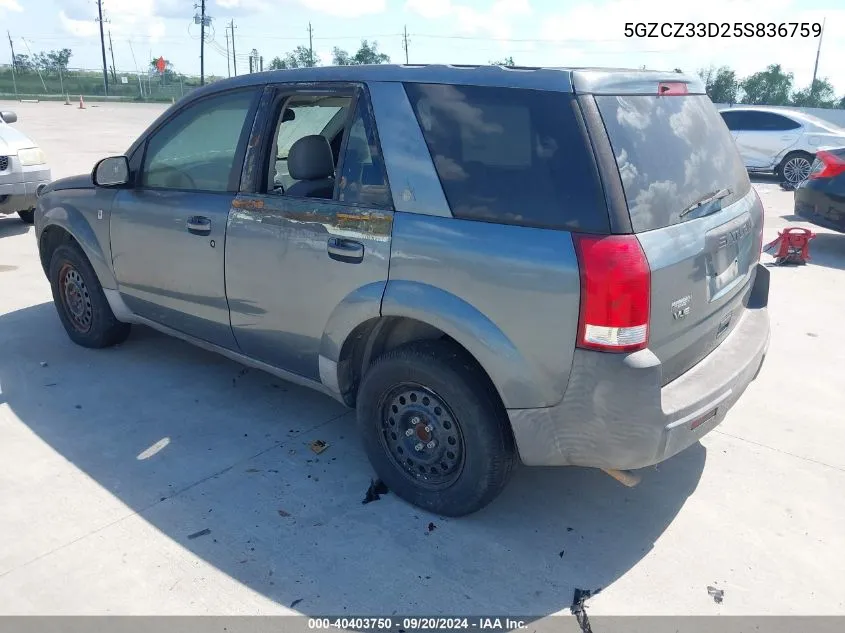 5GZCZ33D25S836759 2005 Saturn Vue 4 Cyl