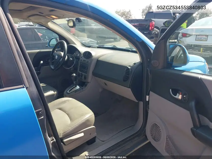 2005 Saturn Vue V6 VIN: 5GZCZ53455S840803 Lot: 45293859