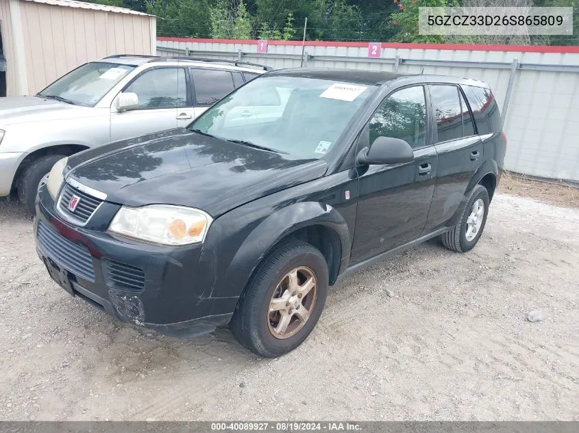 2006 Saturn Vue 4 Cyl VIN: 5GZCZ33D26S865809 Lot: 40089927