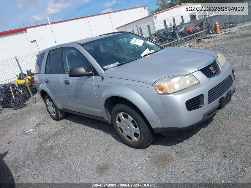 2006 Saturn Vue 4 Cyl VIN: 5GZCZ23D26S894902 Lot: 40249989