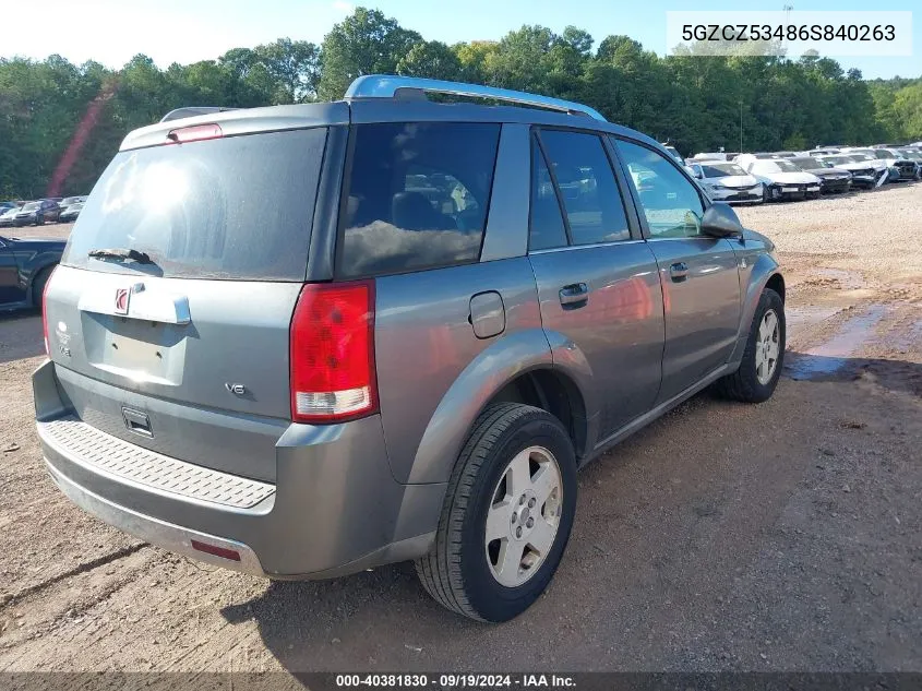 5GZCZ53486S840263 2006 Saturn Vue V6