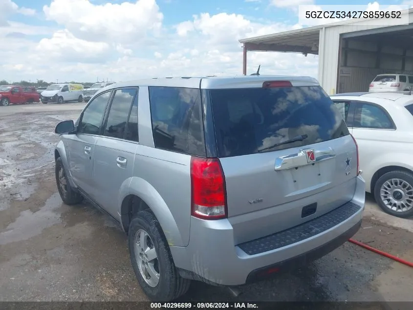 2007 Saturn Vue V6 VIN: 5GZCZ53427S859652 Lot: 40296699