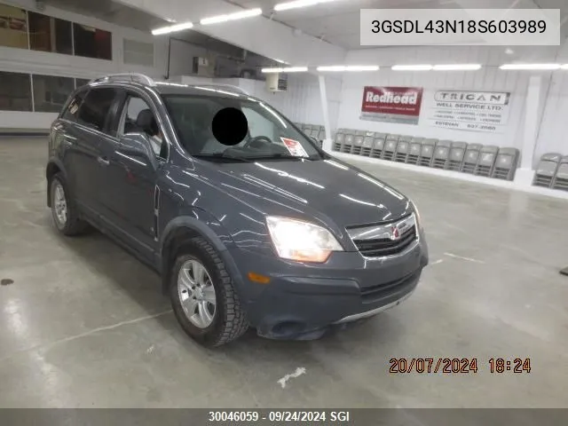 3GSDL43N18S603989 2008 Saturn Vue Xe