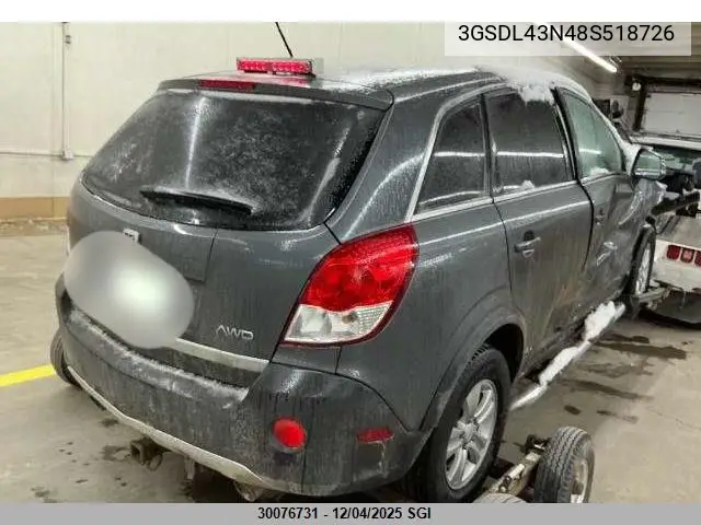 3GSDL43N48S518726 2008 Saturn Vue Xe