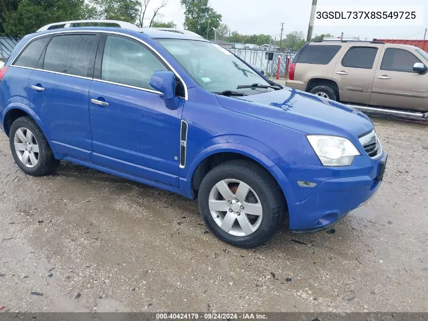 3GSDL737X8S549725 2008 Saturn Vue V6 Xr