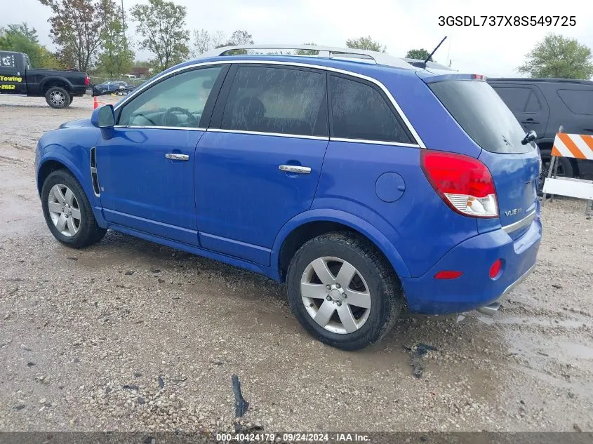 3GSDL737X8S549725 2008 Saturn Vue V6 Xr