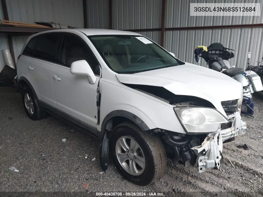 3GSDL43N68S512684 2008 Saturn Vue V6 Xe