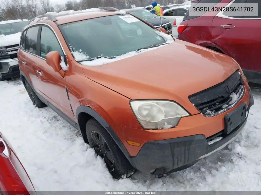 3GSDL43N28S641702 2008 Saturn Vue V6 Xe